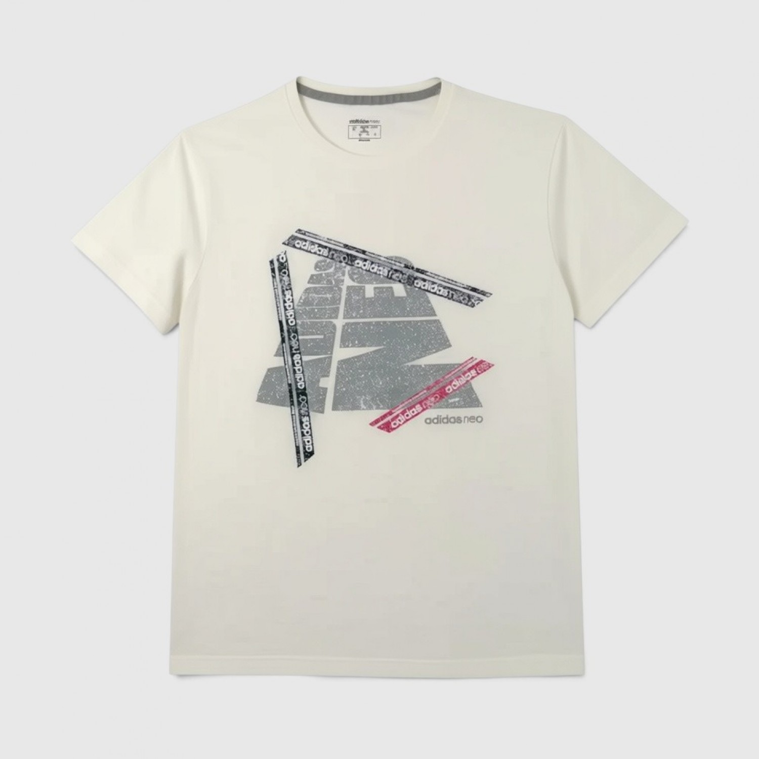 adidas Neo White Graphic T-Shirt / Pre-Owned